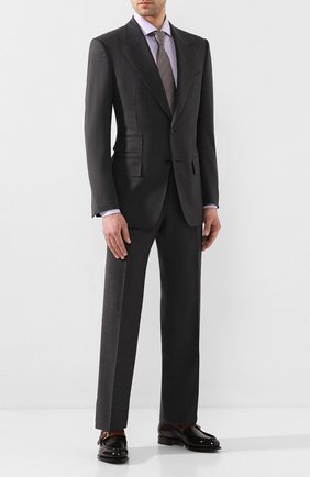 Мужская хлопковая сорочка TOM FORD фиолетового цвета по цене 39900 руб., арт. 7FT635/94S1AX | Фото 2 Мужская хлопковая сорочка TOM FORD фиолетового цвета, арт. 7FT635/94S1AX | Фото 2