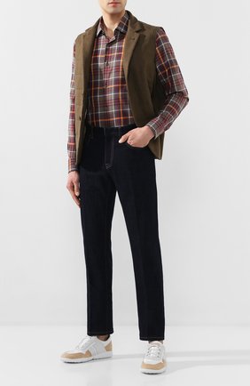 Мужские джинсы ERMENEGILDO ZEGNA темно-синего цвета по цене 59950 руб., арт. UUL02/JL01 | Фото 2 Мужские джинсы ERMENEGILDO ZEGNA темно-синего цвета, арт. UUL02/JL01 | Фото 2