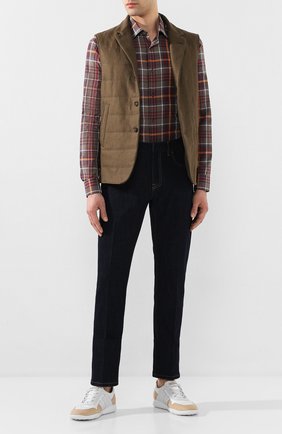 Мужская хлопковая рубашка Z ZEGNA хаки цвета по цене 19050 руб., арт. 705503/ZCRC1 | Фото 2 Мужская хлопковая рубашка Z ZEGNA хаки цвета, арт. 705503/ZCRC1 | Фото 2