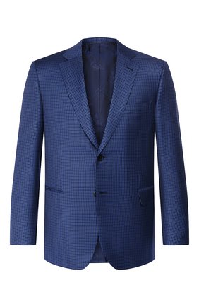 Мужской шерстяной пиджак BRIONI темно-синего цвета по цене 384000 руб., арт. RG0J0M/P9A0N/BRUNIC0 | Фото 1 Мужской шерстяной пиджак BRIONI темно-синего цвета, арт. RG0J0M/P9A0N/BRUNIC0 | Фото 1 (Рукава: Длинные; Материал подклада: Купро; Длина (для топов): Стандартные; Материал внешний: Шерсть; 1-2-бортные: Однобортные; Пиджаки М: Прямой; Случай: Формальный; Стили: Классический)