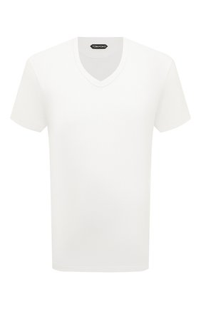 Мужская хлопковая футболка TOM FORD белого цвета по цене 36250 руб., арт. BU402/TFJ894 | Фото 1 Мужская хлопковая футболка TOM FORD белого цвета, арт. BU402/TFJ894 | Фото 1 (Длина (для топов): Стандартные; Материал внешний: Хлопок; Рукава: Короткие; Мужское Кросс-КТ: Футболка-одежда; Принт: Без принта; Стили: Кэжуэл; Региональные ограничения белый список (Axapta Mercury): RU)