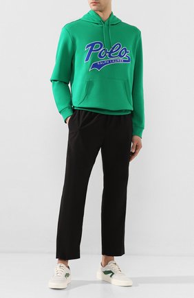 Мужской худи POLO RALPH LAUREN зеленого цвета по цене 10350 руб., арт. 710792889 | Фото 2 Мужской худи POLO RALPH LAUREN зеленого цвета, арт. 710792889 | Фото 2