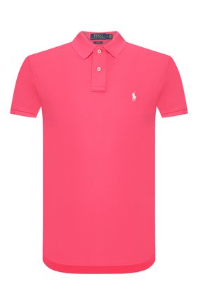 Мужское хлопковое поло POLO RALPH LAUREN розового цвета по цене 8380 руб., арт. 710795080 | Фото 1 Мужское хлопковое поло POLO RALPH LAUREN розового цвета, арт. 710795080 | Фото 1