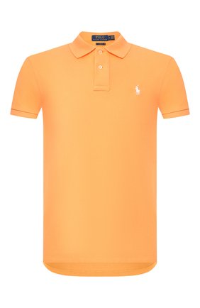 Мужское хлопковое поло POLO RALPH LAUREN оранжевого цвета по цене 8380 руб., арт. 710795080 | Фото 1 Мужское хлопковое поло POLO RALPH LAUREN оранжевого цвета, арт. 710795080 | Фото 1
