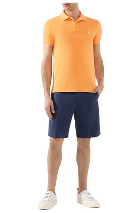 Мужское хлопковое поло POLO RALPH LAUREN оранжевого цвета по цене 8380 руб., арт. 710795080 | Фото 2 Мужское хлопковое поло POLO RALPH LAUREN оранжевого цвета, арт. 710795080 | Фото 2