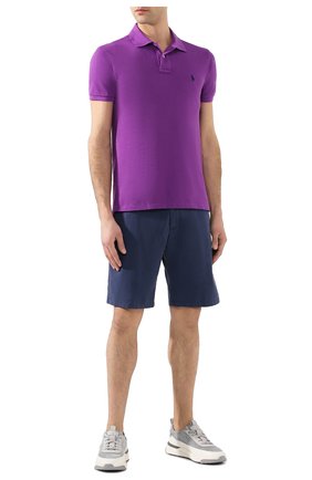 Мужское хлопковое поло POLO RALPH LAUREN фиолетового цвета по цене 8380 руб., арт. 710795080 | Фото 2 Мужское хлопковое поло POLO RALPH LAUREN фиолетового цвета, арт. 710795080 | Фото 2