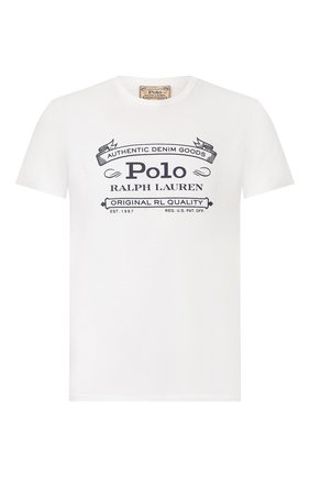 Мужская хлопковая футболка POLO RALPH LAUREN белого цвета по цене 6695 руб., арт. 710795143 | Фото 1 Мужская хлопковая футболка POLO RALPH LAUREN белого цвета, арт. 710795143 | Фото 1