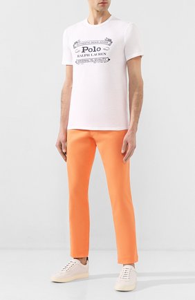 Мужская хлопковая футболка POLO RALPH LAUREN белого цвета по цене 6695 руб., арт. 710795143 | Фото 2 Мужская хлопковая футболка POLO RALPH LAUREN белого цвета, арт. 710795143 | Фото 2