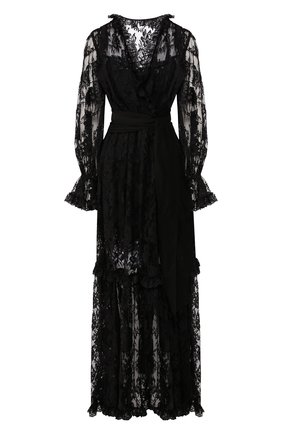 Женское платье-макси DOLCE & GABBANA черного цвета по цене 572000 руб., арт. F6G8WT/HLMQJ | Фото 1 Женское платье-макси DOLCE & GABBANA черного цвета, арт. F6G8WT/HLMQJ | Фото 1