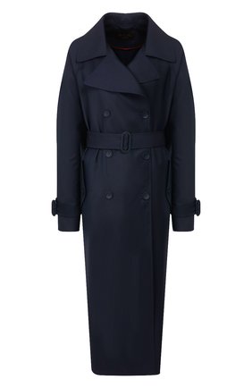 Женский тренч LORO PIANA темно-синего цвета по цене 350000 руб., арт. FAL0577 | Фото 1 Женский тренч LORO PIANA темно-синего цвета, арт. FAL0577 | Фото 1