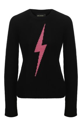 Женская кашемировый свитер ZADIG&VOLTAIRE черного цвета по цене 29950 руб., арт. SJMF1101F | Фото 1 Женская кашемировый свитер ZADIG&VOLTAIRE черного цвета, арт. SJMF1101F | Фото 1