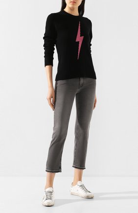 Женская кашемировый свитер ZADIG&VOLTAIRE черного цвета по цене 29950 руб., арт. SJMF1101F | Фото 2 Женская кашемировый свитер ZADIG&VOLTAIRE черного цвета, арт. SJMF1101F | Фото 2