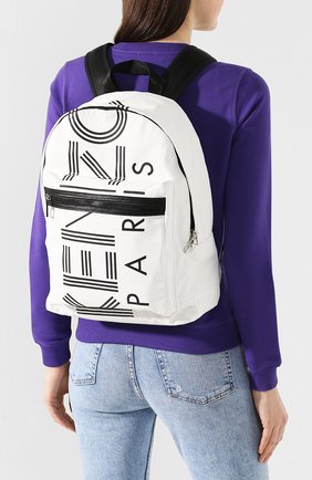 Женский рюкзак KENZO белого цвета по цене 16050 руб., арт. F855SF213F24 | Фото 2 Женский рюкзак KENZO белого цвета, арт. F855SF213F24 | Фото 2