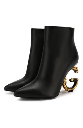 Женские кожаные ботильоны lori DOLCE & GABBANA черного цвета по цене 108000 руб., арт. CT0635/AV967 | Фото 1 Женские кожаные ботильоны lori DOLCE & GABBANA черного цвета, арт. CT0635/AV967 | Фото 1