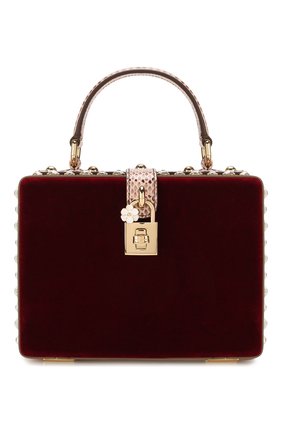 Женский сумка dolce box DOLCE & GABBANA бордового цвета по цене 175500 руб., арт. BB5970/A8L66 | Фото 1 Женский сумка dolce box DOLCE & GABBANA бордового цвета, арт. BB5970/A8L66 | Фото 1