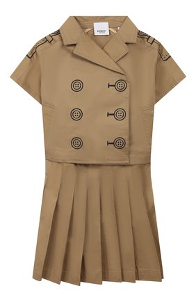 Детское комплект из платья и жакета BURBERRY бежевого цвета по цене 21800 руб., арт. 8022472 | Фото 1 Детское комплект из платья и жакета BURBERRY бежевого цвета, арт. 8022472 | Фото 1