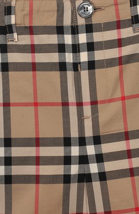 Детские хлопковые шорты BURBERRY разноцветного цвета по цене 9700 руб., арт. 8014138 | Фото 3 Детские хлопковые шорты BURBERRY разноцветного цвета, арт. 8014138 | Фото 3
