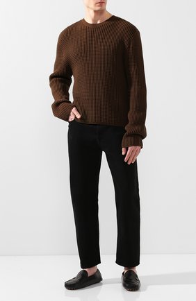 Мужские кожаные мокасины BOTTEGA VENETA черного цвета по цене 54800 руб., арт. 608763/VBPU1 | Фото 2 Мужские кожаные мокасины BOTTEGA VENETA черного цвета, арт. 608763/VBPU1 | Фото 2