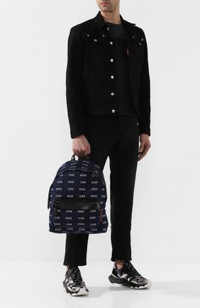 Мужской текстильный рюкзак DSQUARED2 синего цвета по цене 48600 руб., арт. BPM0019 10102910 | Фото 2 Мужской текстильный рюкзак DSQUARED2 синего цвета, арт. BPM0019 10102910 | Фото 2