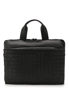 Мужской кожаный портфель BOTTEGA VENETA черного цвета по цене 190000 руб., арт. 610158/VCQH1 | Фото 1 Мужской кожаный портфель BOTTEGA VENETA черного цвета, арт. 610158/VCQH1 | Фото 1