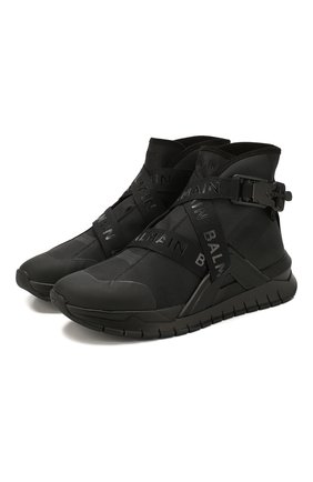 Мужские текстильные кроссовки b-troop BALMAIN черного цвета по цене 44700 руб., арт. TM1C213/TNY0 | Фото 1 Мужские текстильные кроссовки b-troop BALMAIN черного цвета, арт. TM1C213/TNY0 | Фото 1
