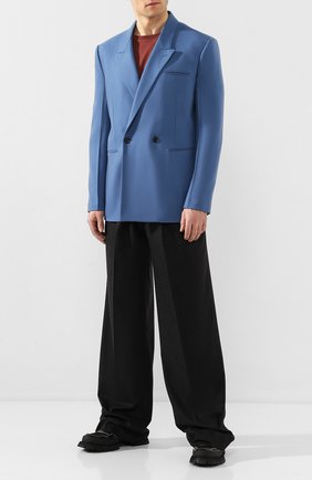 Мужской кашемировый пиджак BOTTEGA VENETA синего цвета по цене 314500 руб., арт. 600703/VKH90 | Фото 2 Мужской кашемировый пиджак BOTTEGA VENETA синего цвета, арт. 600703/VKH90 | Фото 2