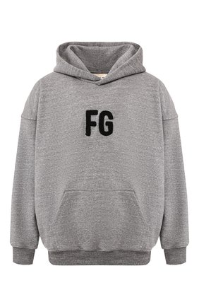 Мужской хлопковое худи FEAR OF GOD серого цвета по цене 59950 руб., арт. 6H19-1017/HFT | Фото 1 Мужской хлопковое худи FEAR OF GOD серого цвета, арт. 6H19-1017/HFT | Фото 1