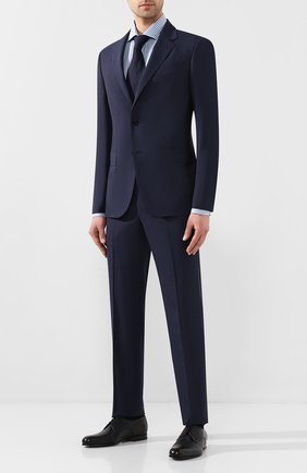 Мужская хлопковая сорочка TOM FORD синего цвета по цене 43300 руб., арт. 7FT265/94S1AX | Фото 2 Мужская хлопковая сорочка TOM FORD синего цвета, арт. 7FT265/94S1AX | Фото 2