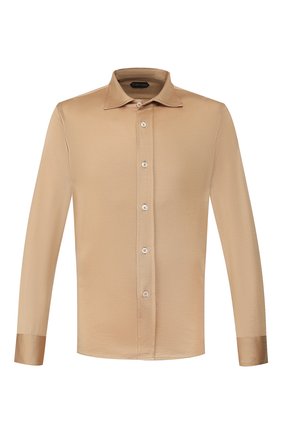 Мужская рубашка TOM FORD светло-коричневого цвета по цене 73350 руб., арт. BU248/TFJ941 | Фото 1 Мужская рубашка TOM FORD светло-коричневого цвета, арт. BU248/TFJ941 | Фото 1