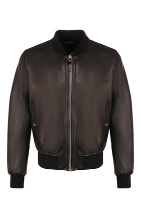 Мужской кожаный бомбер TOM FORD черного цвета по цене 442500 руб., арт. BU406/TFL749 | Фото 1 Мужской кожаный бомбер TOM FORD черного цвета, арт. BU406/TFL749 | Фото 1