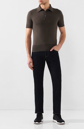 Мужское хлопковое поло TOM FORD хаки цвета по цене 76900 руб., арт. BUC00/TFKC33 | Фото 2 Мужское хлопковое поло TOM FORD хаки цвета, арт. BUC00/TFKC33 | Фото 2