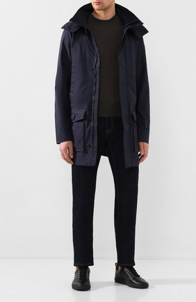 Мужская парка crew CANADA GOOSE темно-синего цвета по цене 49600 руб., арт. 2409M | Фото 2 Мужская парка crew CANADA GOOSE темно-синего цвета, арт. 2409M | Фото 2