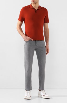 Мужское шерстяное поло Z ZEGNA красного цвета по цене 34400 руб., арт. VU394/ZZT612 | Фото 2 Мужское шерстяное поло Z ZEGNA красного цвета, арт. VU394/ZZT612 | Фото 2