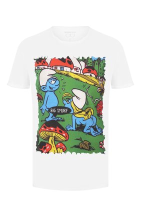 Мужская хлопковая футболка BISIBIGLIO белого цвета по цене 4955 руб., арт. BIG SMURF | Фото 1 Мужская хлопковая футболка BISIBIGLIO белого цвета, арт. BIG SMURF | Фото 1