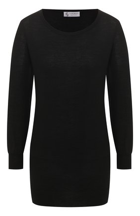 Женский пуловер из смеси кашемира и шелка IL BORGO CASHMERE черного цвета по цене 39700 руб., арт. 51-542 | Фото 1 Женский пуловер из смеси кашемира и шелка IL BORGO CASHMERE черного цвета, арт. 51-542 | Фото 1 (Рукава: Длинные; Материал внешний: Шелк, Шерсть; Стили: Минимализм, Кэжуэл; Женское Кросс-КТ: Пуловер-одежда)