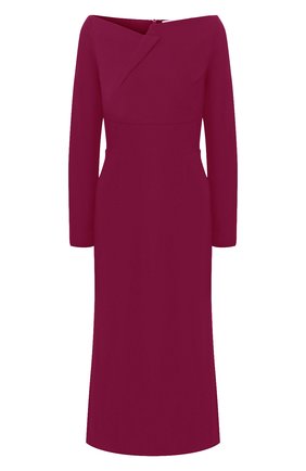 Женское платье-миди ROLAND MOURET фиолетового цвета по цене 135500 руб., арт. PS20/S0789/F2241 | Фото 1 Женское платье-миди ROLAND MOURET фиолетового цвета, арт. PS20/S0789/F2241 | Фото 1