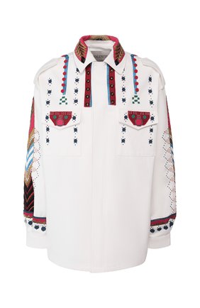Женская джинсовая куртка VALENTINO белого цвета по цене 379500 руб., арт. TB3CJ1B52C0 | Фото 1 Женская джинсовая куртка VALENTINO белого цвета, арт. TB3CJ1B52C0 | Фото 1