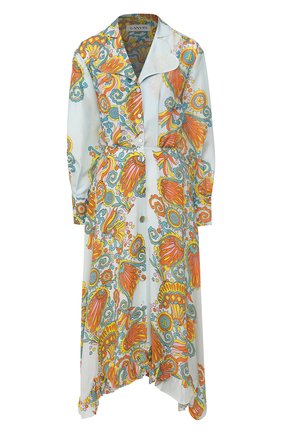 Женское платье из смеси шелка и вискозы LANVIN голубого цвета по цене 190500 руб., арт. RW-DR204I-4338-P20 | Фото 1 Женское платье из смеси шелка и вискозы LANVIN голубого цвета, арт. RW-DR204I-4338-P20 | Фото 1