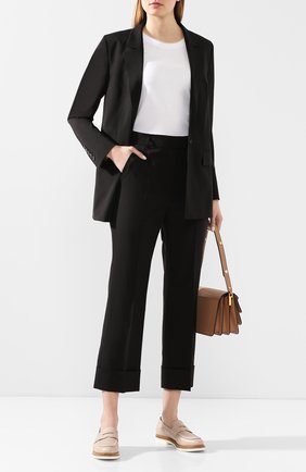 Женские кожаные пенни-лоферы SANTONI светло-бежевого цвета по цене 37550 руб., арт. WUUS58668PANTGLYP10 | Фото 2 Женские кожаные пенни-лоферы SANTONI светло-бежевого цвета, арт. WUUS58668PANTGLYP10 | Фото 2