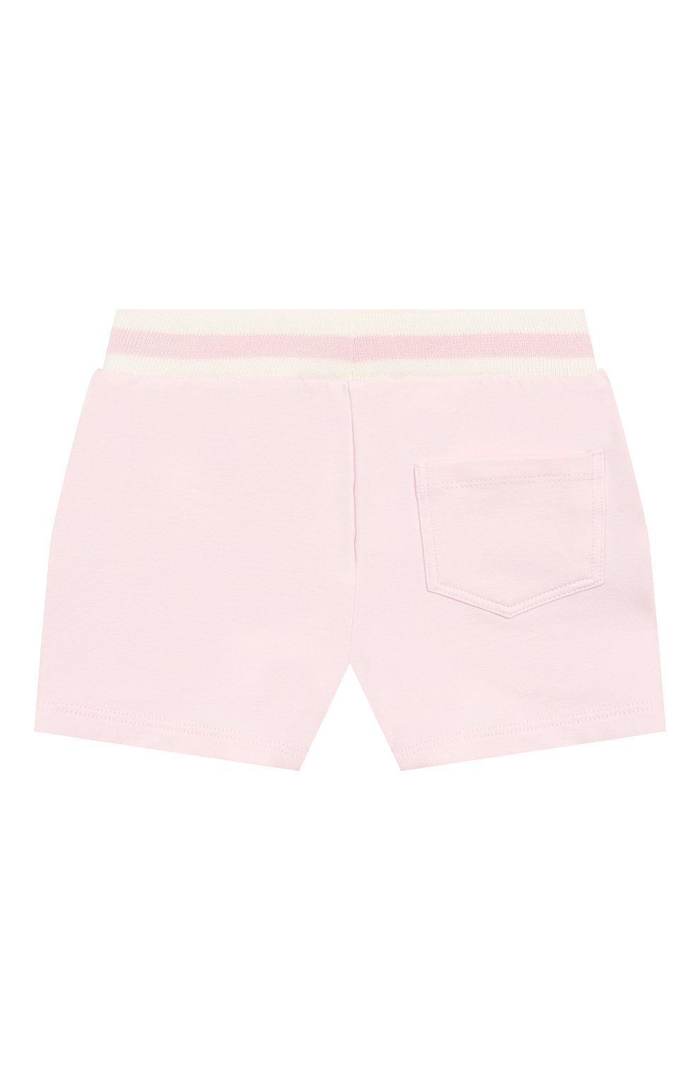 Детские хлопковые шорты MONNALISA розового цвета, арт. 395408 | Фото 2 (Случай: Повседневный; Материал внешний: Хлопок)