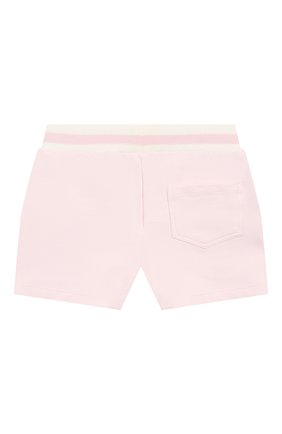 Детские хлопковые шорты MONNALISA розового цвета, арт. 395408 | Фото 2 (Материал внешний: Хлопок; Случай: Повседневный)