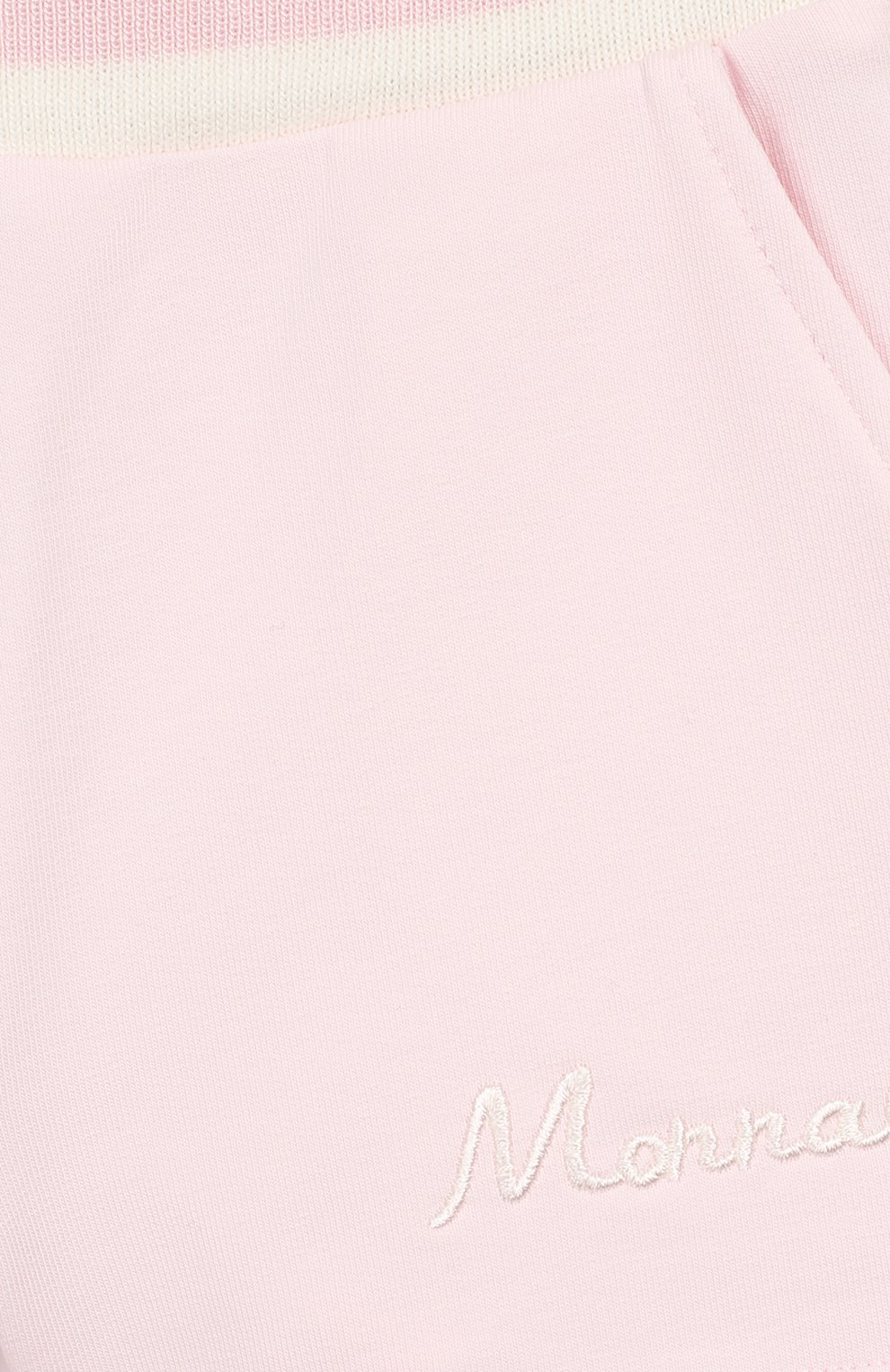 Детские хлопковые шорты MONNALISA розового цвета, арт. 395408 | Фото 3 (Случай: Повседневный; Материал внешний: Хлопок)