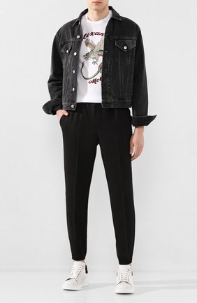 Мужская хлопковая футболка ALEXANDER MCQUEEN белого цвета по цене 22900 руб., арт. 609578/Q0Z92 | Фото 2 Мужская хлопковая футболка ALEXANDER MCQUEEN белого цвета, арт. 609578/Q0Z92 | Фото 2