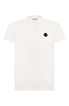 Мужское хлопковое поло MONCLER белого цвета по цене 15500 руб., арт. F1-091-8A702-00-84556 | Фото 1 Мужское хлопковое поло MONCLER белого цвета, арт. F1-091-8A702-00-84556 | Фото 1