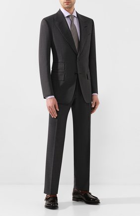 Мужской шерстяной костюм TOM FORD серого цвета по цене 284500 руб., арт. 711R16/21AL43 | Фото 1 Мужской шерстяной костюм TOM FORD серого цвета, арт. 711R16/21AL43 | Фото 1