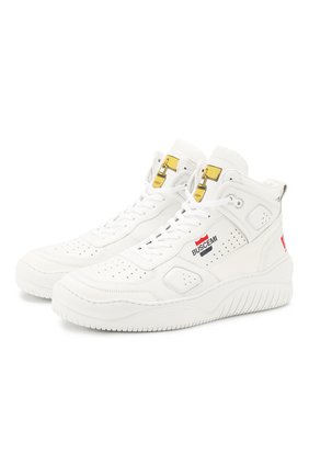 Мужские кожаные кроссовки BUSCEMI белого цвета по цене 49800 руб., арт. 120SM023FF01AF/M | Фото 1 Мужские кожаные кроссовки BUSCEMI белого цвета, арт. 120SM023FF01AF/M | Фото 1