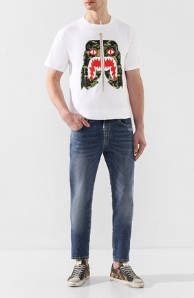 Мужские комбинированные кеды GOLDEN GOOSE DELUXE BRAND хаки цвета по цене 28800 руб., арт. G36MS590.T81 | Фото 2 Мужские комбинированные кеды GOLDEN GOOSE DELUXE BRAND хаки цвета, арт. G36MS590.T81 | Фото 2