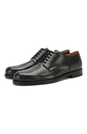 Мужской кожаные дерби BOTTEGA VENETA темно-серого цвета по цене 57700 руб., арт. 608739/VBRB0 | Фото 1 Мужской кожаные дерби BOTTEGA VENETA темно-серого цвета, арт. 608739/VBRB0 | Фото 1