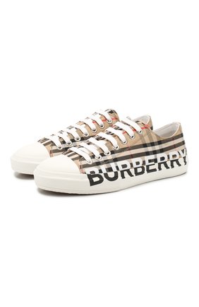 Мужские текстильные кеды BURBERRY бежевого цвета по цене 30700 руб., арт. 8024149 | Фото 1 Мужские текстильные кеды BURBERRY бежевого цвета, арт. 8024149 | Фото 1