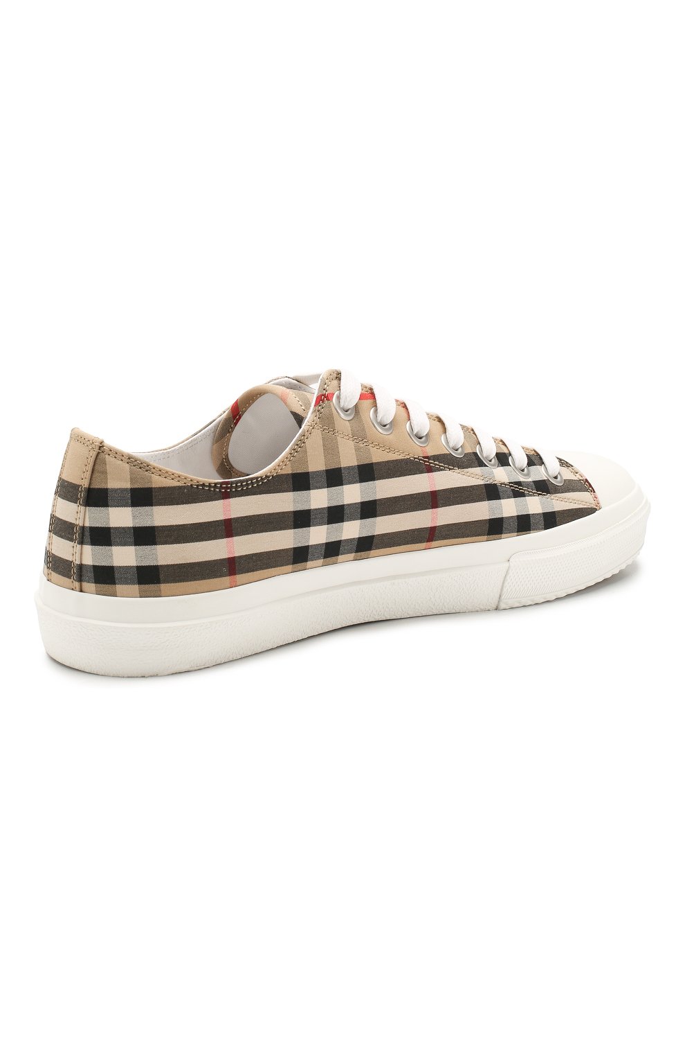 Мужские бежевые текстильные кеды BURBERRY — купить за 45150 руб. в ...